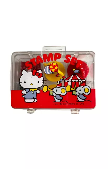Vintage anni 80❗️Hello Kitty Stamp Set (TIMBRINI) 1976 Sanrio made In Japan