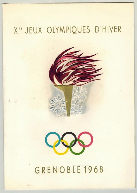 CPA CARTE POSTALE JEUX OLYMPIQUES GRENOBLE 1968 J.O. HIVER VILLAGE OLYMPIQUE