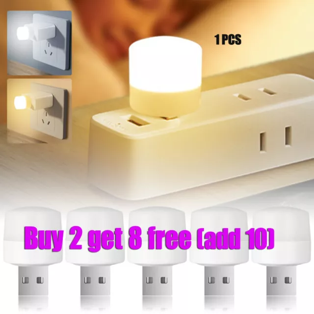 LED Mini USB Plug In Baby Night Light for Kids Energy Saving Child Safety Lamp