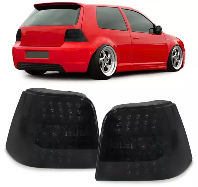 SMOKED REAR TAIL Lights Lamps For Vw Golf Mk3 Mk 3 Iii Model