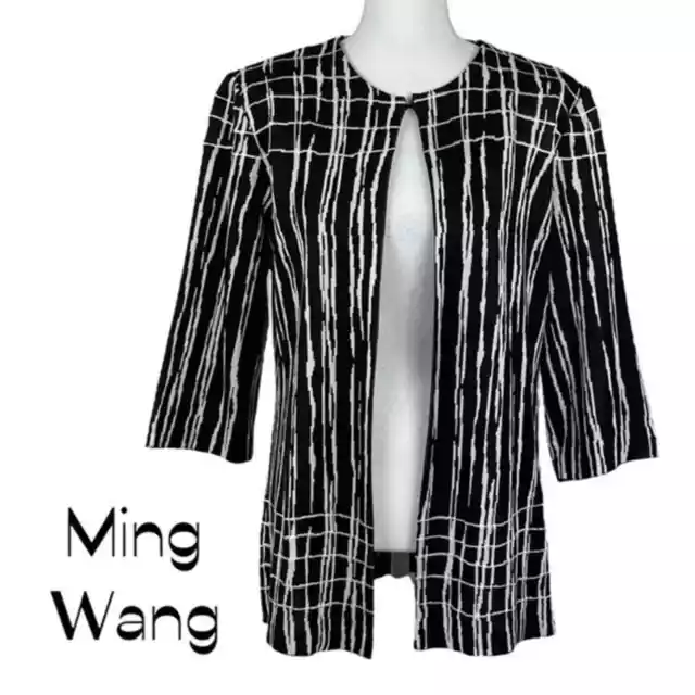 Ming Wang Black & White Party Event Jacket NWOT