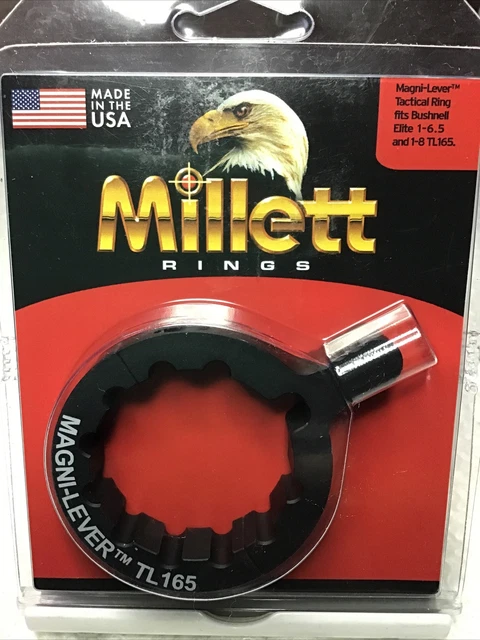 Millett Magni-Lever Tactical Ring fits Bushnell Elite 1-6.5 and 1-8 TL165 Millett Magni-Lever Tactical Ring fits Bushnell Elite 1-6.5 and 1-8 TL165