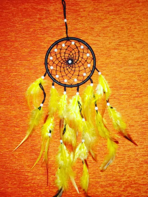 Dreamcatcher wall hanging vehicle hanging Long Feather Handmade free shipping