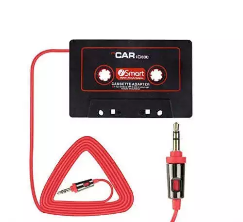 3.5mm Car Aux Audio Tape Cassette Adapter Converter For Car Cd Player Mp3