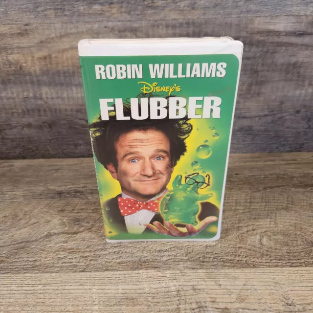 FLUBBER 1998 DISNEY VHS Video Tape Movie Clamshell Robin Williams $2.99 ...