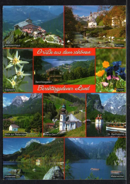 K834# alte AK Ansichtskarte Grüße aus dem Berchtesgadener Land, 10 Ansichten