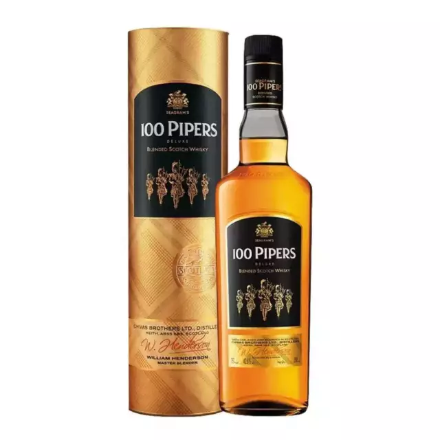 100 Pipers Deluxe Blended Scotch Whisky 750ml