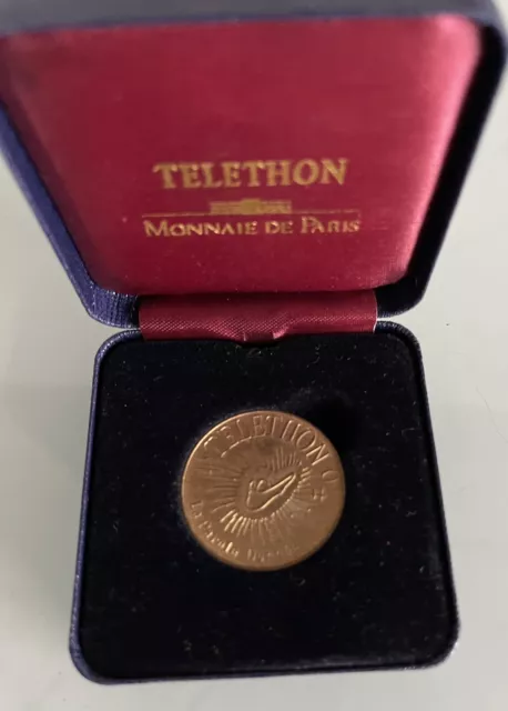 France médaille coffret MDP 1994 Téléthon La parole donnée Des gènes pour guérir