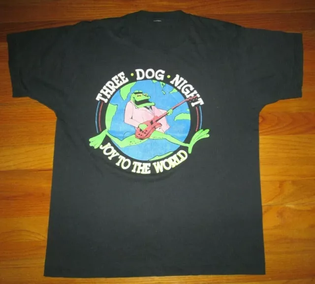 THREE DOG NIGHT Authentic Vtg 80s 70s Joy to the World Screen Stars ? T Shirt M
