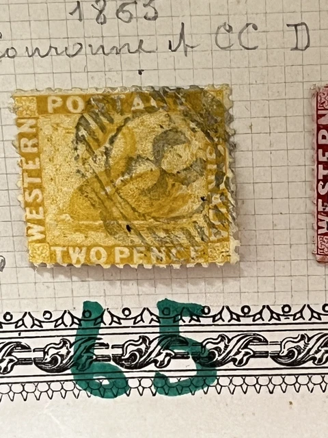 Western Australia used stamp Not 65