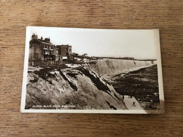 Cliffs Black Rock Brighton Sussex 1931 RPPC
