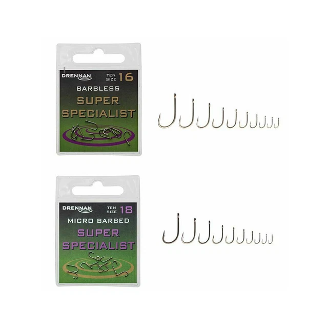 Drennan Super Specialist Barbed Hook Range