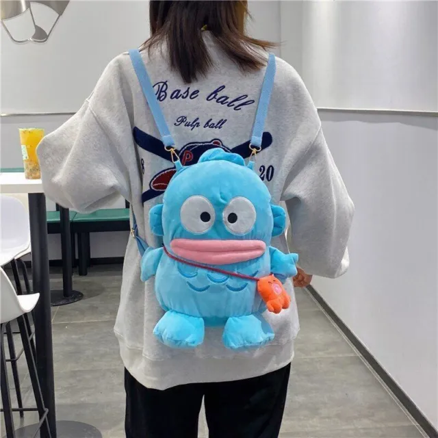 Hot New Hangyodon Plush Doll Backpack Storage Bag Cute Shoulder Bag Girl Gift