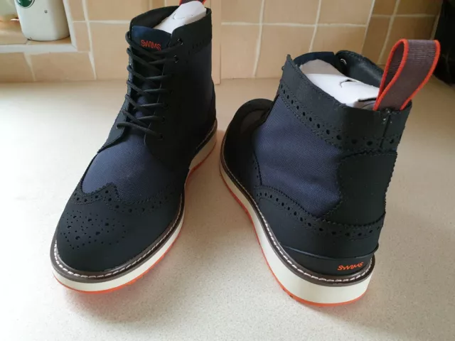SWIMS BARRY BROGUE High Navy Mens Rain Boots 50.00 PicClick UK