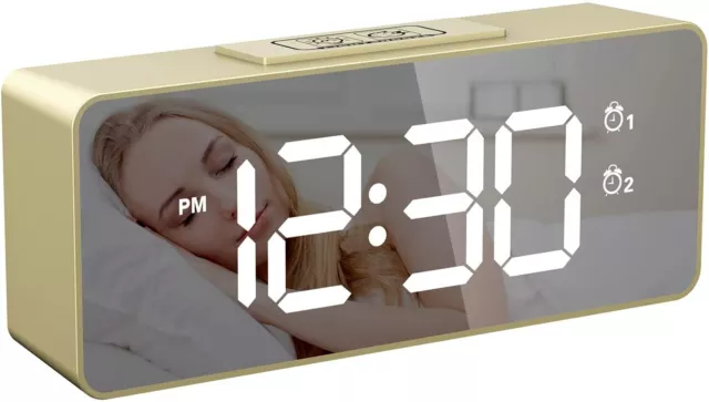 Disney Lilo Stitch Alarm Clock Growing LED Color Change Digital Light