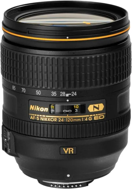 Nikon AF-S 24-120mm F/4G ED VR  Lens - 2 Year Warranty  - Next Day Delivery