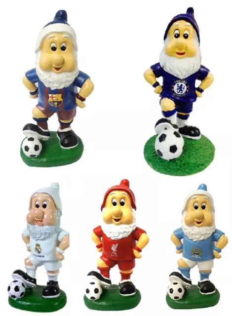 Football Garden Gnome Statues Barcelona Chelsea Liverpool Manchester City Gift