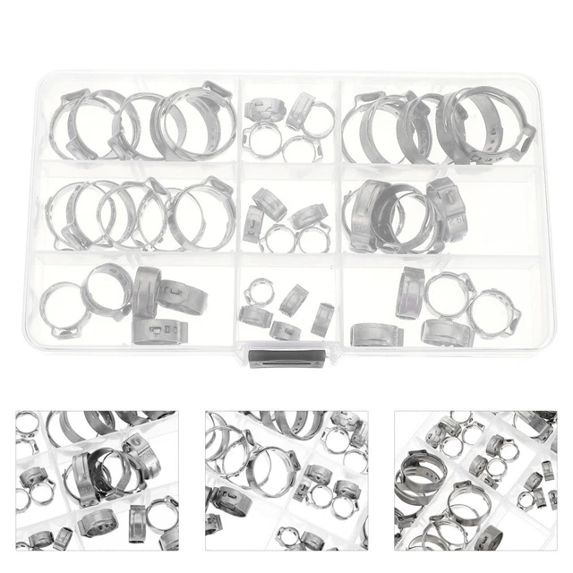 10 Pezzi Fascette Per Tubi 16-25mm In Acciaio Inox 304 - Fascette Regolabili A Serramento Rapido Per Raccordi - Foto 8