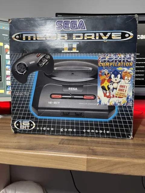 Sega Mega Drive II (2) Console Boxed + Official Controller Plus