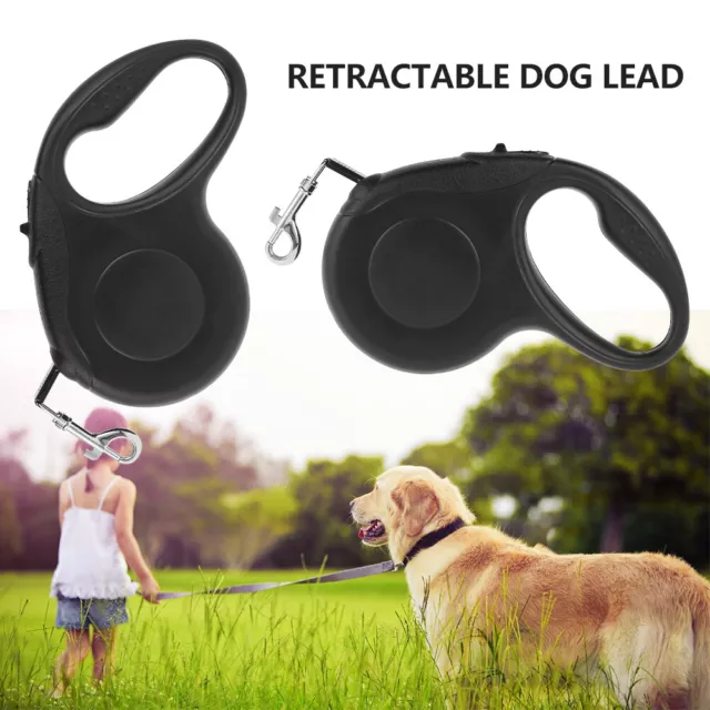 Einziehbare Hundeleine Laufleine für Hunde Bissfestes Starkes Nylonband 3M Vb