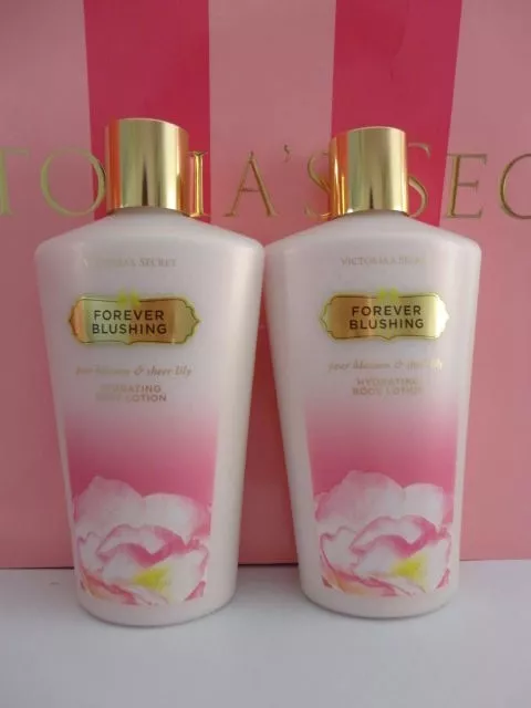 (2) Victorias Secret Fantasies FOREVER BLUSHING Hydrating Body Lotion NEW