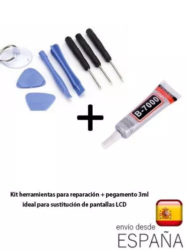 Kit de herramientas para reparación de móvil o tablet + pegamento 3ml + ENVIO