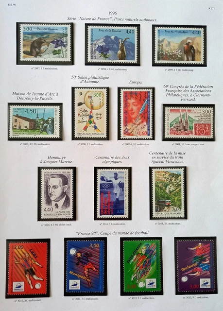 TRÈS JOLI LOT DE TIMBRES FRANCE NEUFS SANS TRACE De CHARNIÈRE Issu De Mon Album.