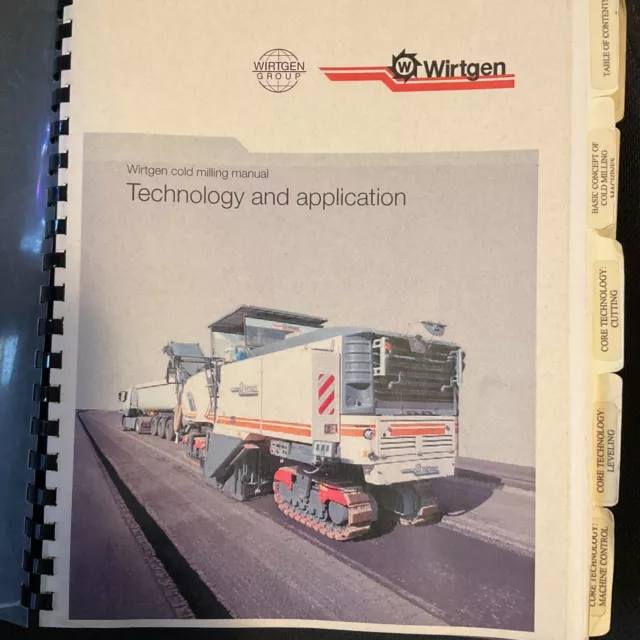 Wirtgen Cold Milling Manual Published 2013 Technology and application