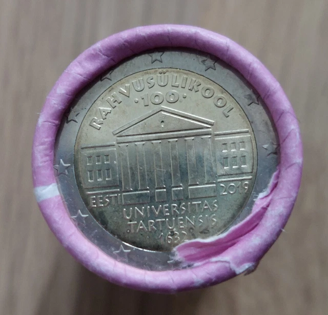 2 euro 1 roll Estonia Estland 2019 University of Tartu