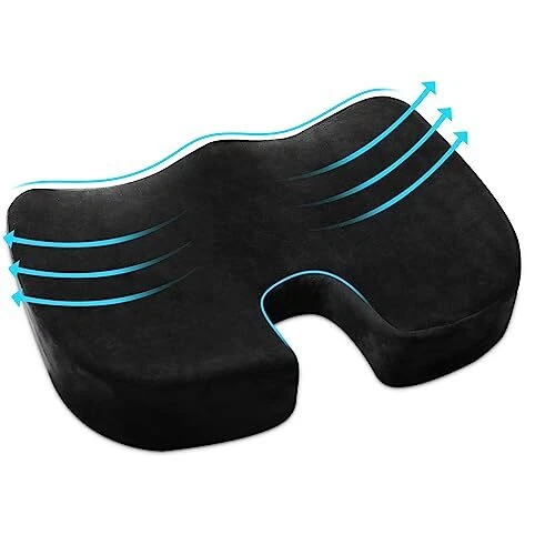 TENSWALLXCJC Coussin de Chaise de Bureau : Coussin de siège orthopédique Lavable
