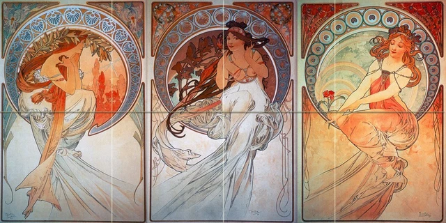 Carreau Mural Céramique Icône Trinity Andrei Rublyov - Pour Salle De Bain Ou Cuisine, Effet Marbre