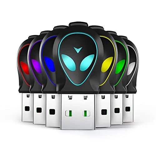 Giguid USB Mouse Jiggler Undetectable Auto Clicker RGB Switchable with ON/Off...