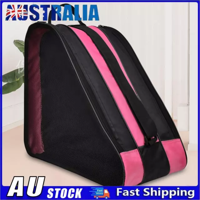 Kids Ice Skate Bag Breathable Thicken Travel Ice Skating Backpack (Pink) *