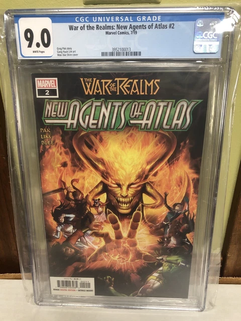 War of the Realms: New Agents of Atlas #2 CGC 9.0 1st App Sword Master KEY🔑🔥