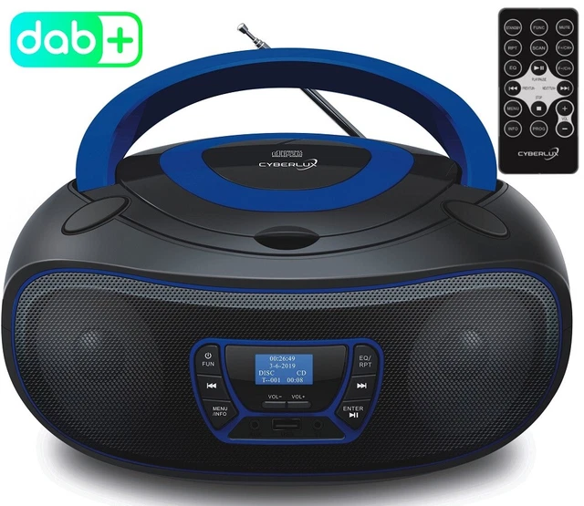 DAB+ CDRADIO TRAGBARER CDPlayer Kinder Radio Kompaktanlage Boombox