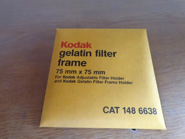 Kodak Cat: 148 6638 Gelatin Filter Frame. 75 mm x 745 mm