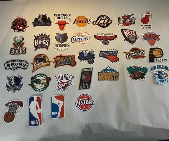 NBA Basketball Teams Logo Decals Vinyl Stickers High Quality (2x3inch)