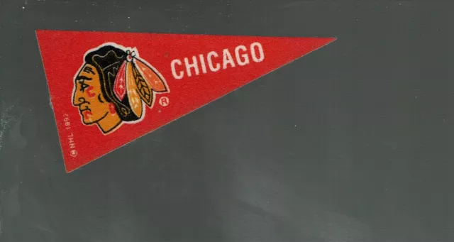 1992-93.  Kellogg's  Mini Pennant   Chicago Blackhawks