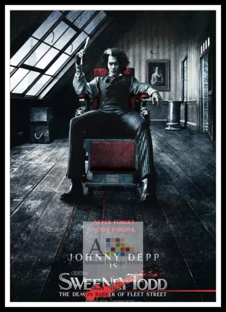 Sweeney Todd The Demon Barber Of Fleet Street Movie Poster A1 A2 A3