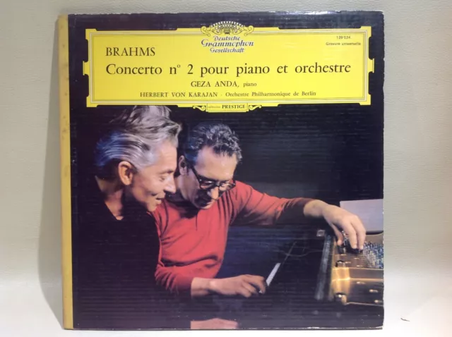 Vinyle 33trs BRAHMS concerto n°2 pour piano et orchestre/Deutche Grammophon
