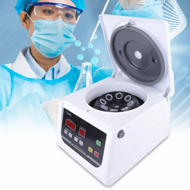 Electric Centrifuge Machine Lab Medical Practice Machine 4000RPM 8 x 15mL Rotor