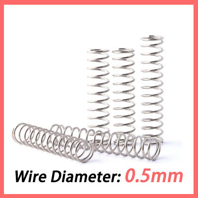 22mm Compressed Length 40mm Free Length,10N Load Capacity,Gray,10pcs 0.6mm Wire Size uxcell Compression Spring,6mm OD 