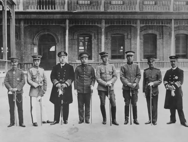 Chinese Princes who abdicated during the Chinese Revolution 1911 Old Photo