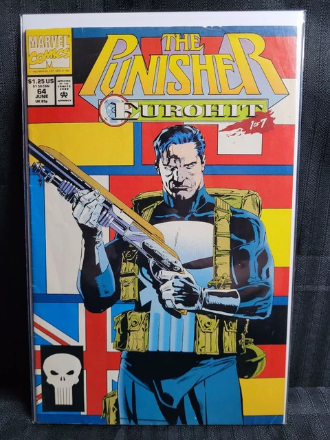 The Punisher #64 EUROHIT 1 of 7 Marvel Comic Book 1992