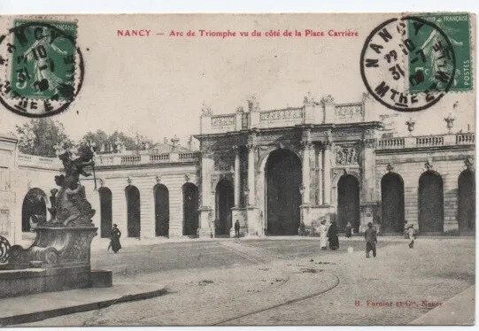CPA - NANCY - Arc de Triomphe vu du côté de la Place Carrière