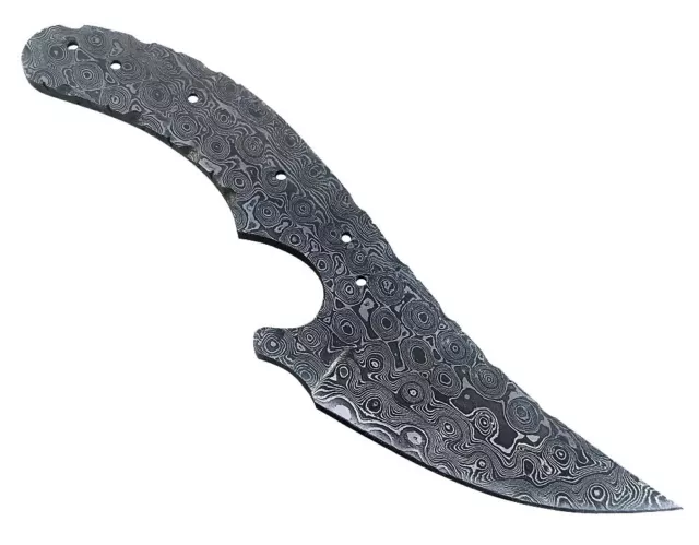 Couteau de Chasse Lame Damas Hunting Knife Blank Blade