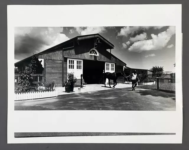 1993 Horse Stable Barn Miami Florida Vintage Press Photo Trainer