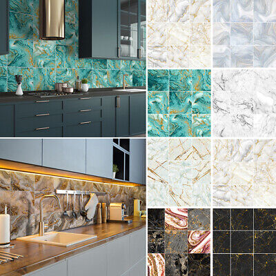 10-90 PIEZAS pegatinas de pared de mosaico hágalo usted mismo impermeables calcomanías de baño/cocina