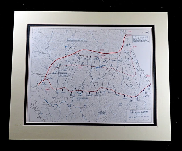 Spring Offensive Strategic Map KOREAN WAR NOV 1951 Map US Military Communist Spring Offensive Battle ...