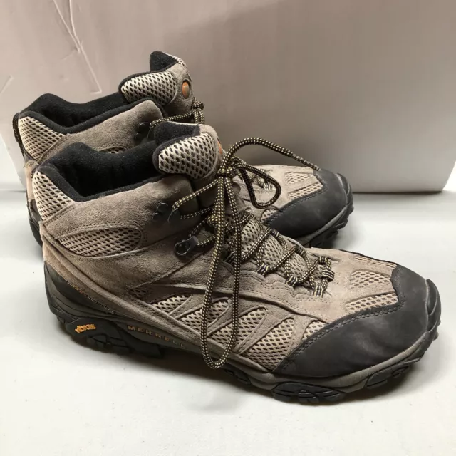 Merrell Continuum Vibram Mens Size 14 Mesa Ventilator II Mid Walnut Hiking Boots